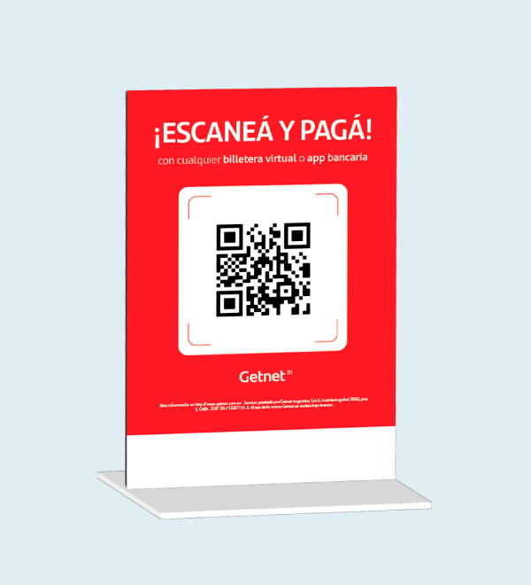 atril con código QR