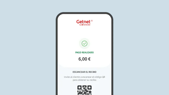 Terminal Tap on phone mostrando pantalla de pago realizado