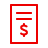 Icono de un reporte con signo de pesos