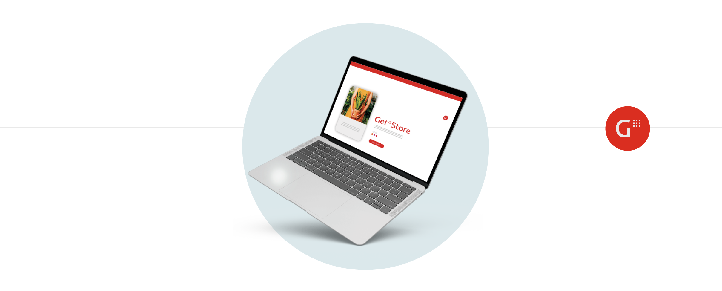 Laptop donde se visualiza Get Store