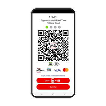 Telemovel com codigo QR para realizar pagamento