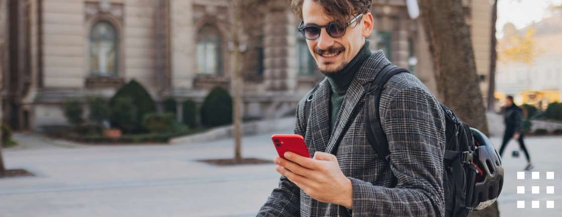 Man with a mobile