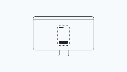 Lightbox in a screen